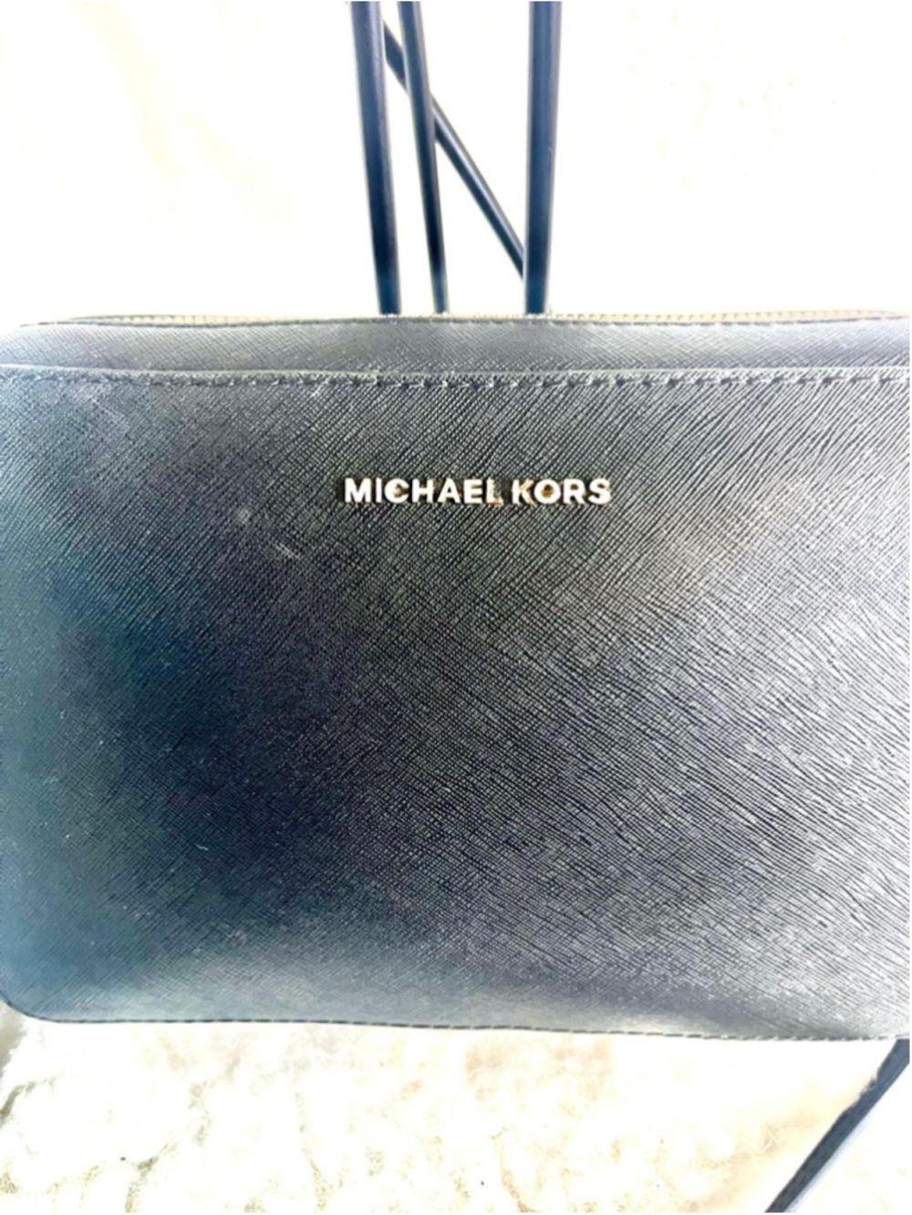 Michael Kors Jet Set Travel Large Black Crossbody Saffiano Leather - Picture 2 of 7